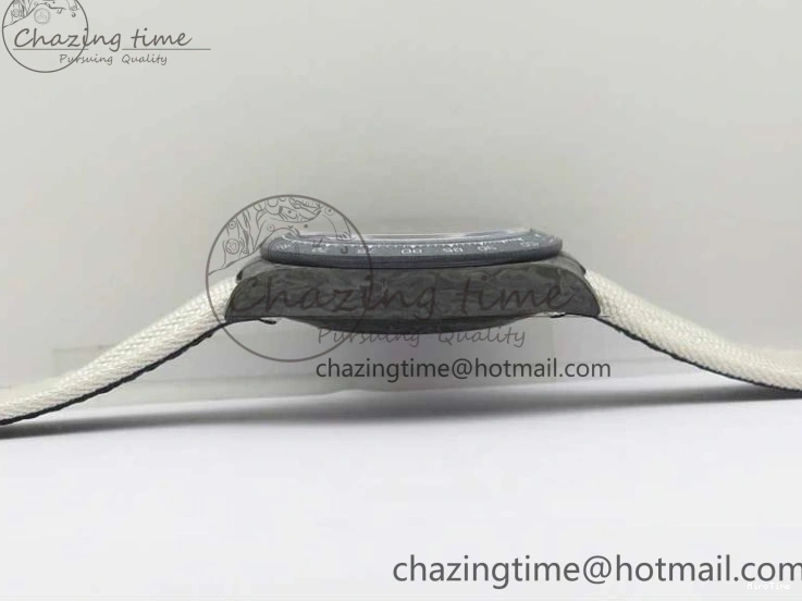 MiroTime 0215 WrinkleFree Daytona DIW Carbon Noob 1:1 Best Edition White Black Dial on Nylon Strap SA 2614